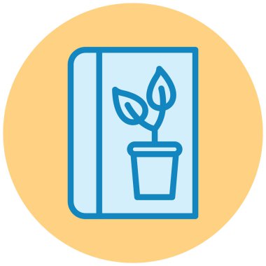 Bitki modern simgesinin vektör illüstrasyonu