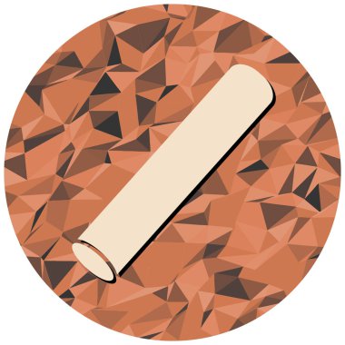 Tek izole edilmiş çikolata ikonunun vektör çizimi