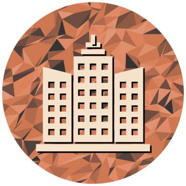 Modern yapı simgesinin vektör illüstrasyonu