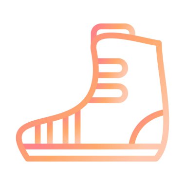 Ayakkabı. Web simgesi basit illüstrasyon