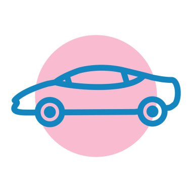 - Araba. Web simgesi basit illüstrasyon