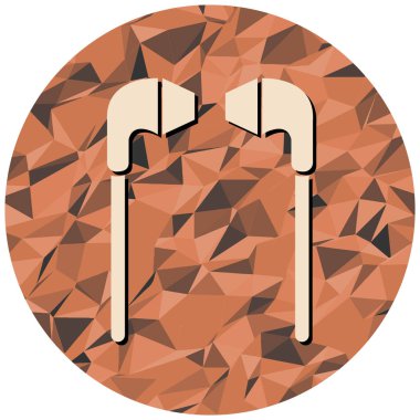 Çubuk şeker ikonu. Web için çikolatalı lolipop vektör simgelerinin düz çizimi