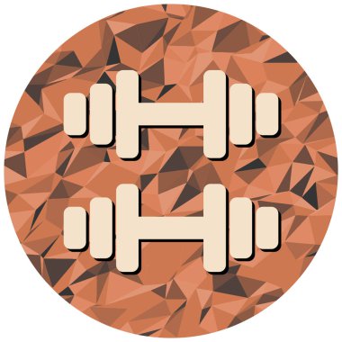 Dambıl. Web simgesi basit tasarım