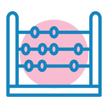 abacus düz vektör simgesi