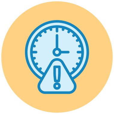 Saat. Web simgesi basit tasarım