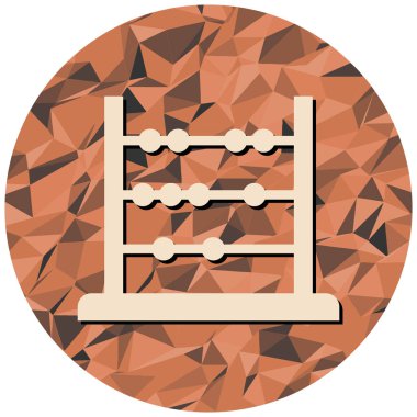 Abaküs. Web simgesi basit illüstrasyon