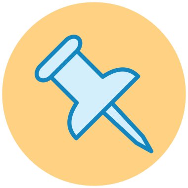 İğne. Web simgesi basit illüstrasyon