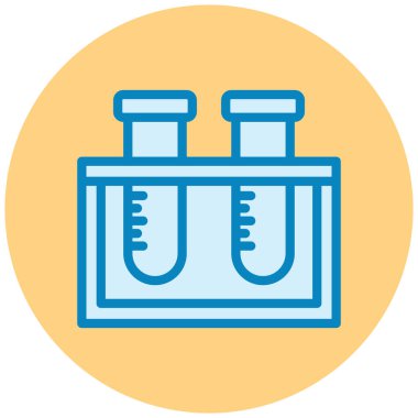 test tüp vektör simgesi