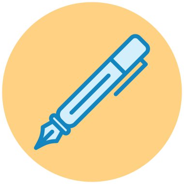 Kalem. Web simgesi basit illüstrasyon