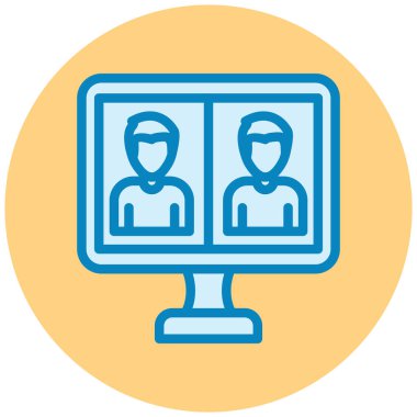 kullanıcı. Web simgesi basit illüstrasyon