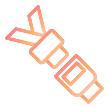 Koltuk kemeri modern simge vektör illüstrasyonu 