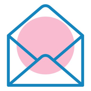 Zarf. Web simgesi basit illüstrasyon