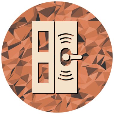 Modern simge işaretinin vektör illüstrasyonu.