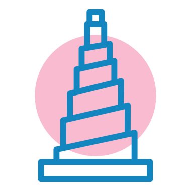 Bina. Web simgesi basit tasarım