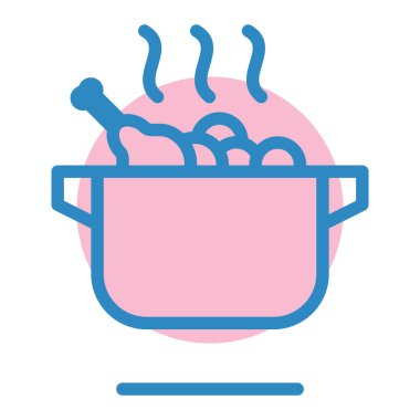 Çorba. Web simgesi basit illüstrasyon