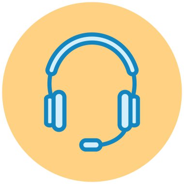 Kulaklık. Web simgesi basit tasarım