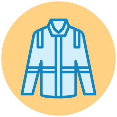 Ceket. Web simgesi basit illüstrasyon