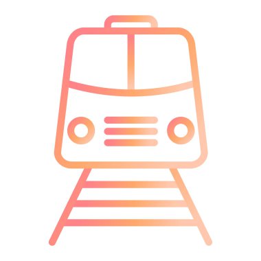 tren modern simge vektör illüstrasyonu 