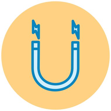 Mıknatıs Web simgesi basit illüstrasyon