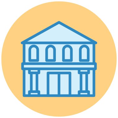 Okul binası. Basit tasarım