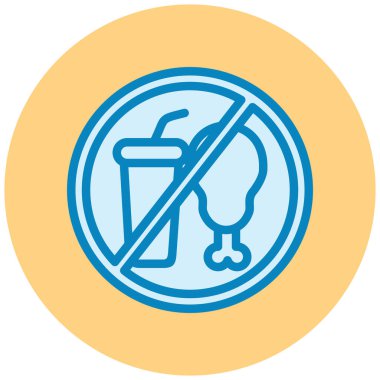 besin simgesi vektör illüstrasyonu yok