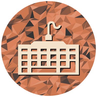 Modern simge işaretinin vektör illüstrasyonu.