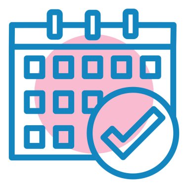 Takvim simgesi, vektör çizimi