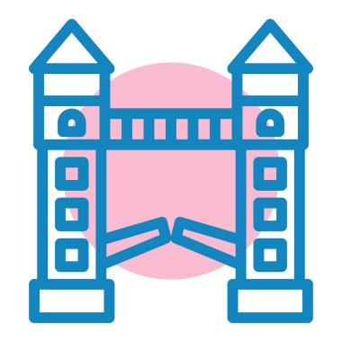 Bina. Web simgesi basit tasarım