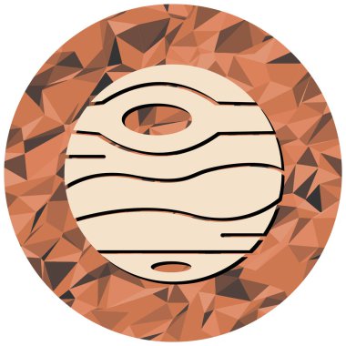 Gezegen simge vektör çizim