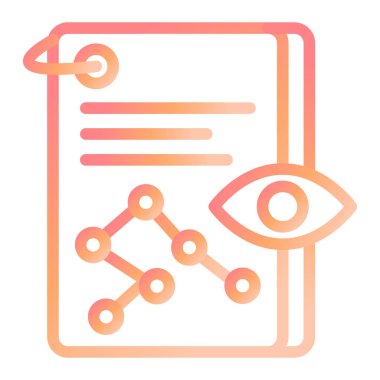 öngörü. Web simgesi basit illüstrasyon 