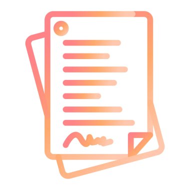 Belgeler. Web simgesi basit illüstrasyon 