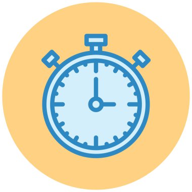 Saat. Web simgesi basit illüstrasyon