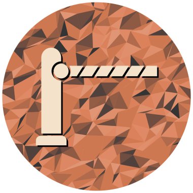 Modern simge işaretinin vektör illüstrasyonu.