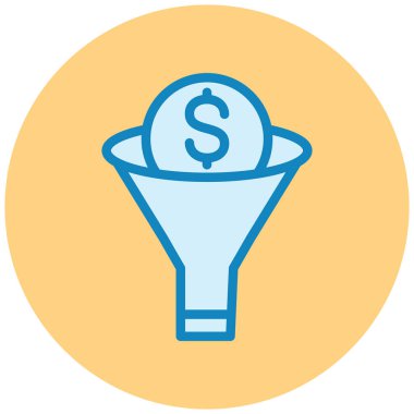 Dolar. Web simgesi basit tasarım