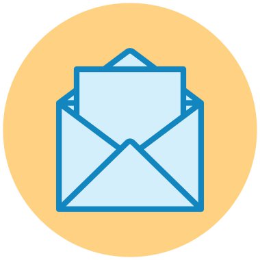 Mektup. Web simgesi basit illüstrasyon