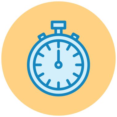 Kronometre Web simgesi basit illüstrasyon