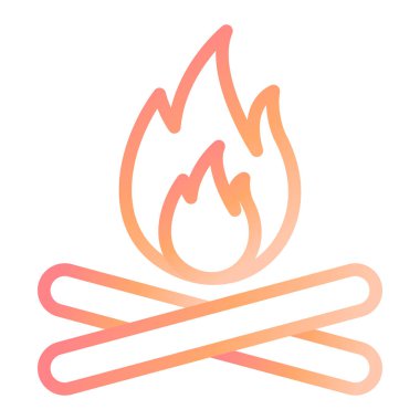 ateş alevi, vektör illüstrasyonu