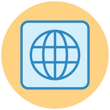 Dünya haritası. Basit resimleme