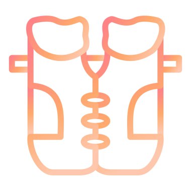 Chest Guard modern ikon vektör çizimi 