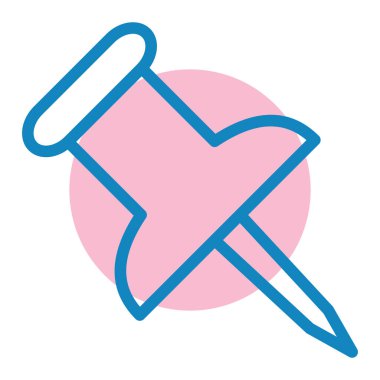 İğne. Web simgesi basit illüstrasyon