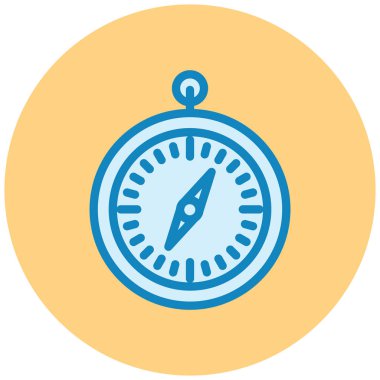 Pusula. Web simgesi basit illüstrasyon