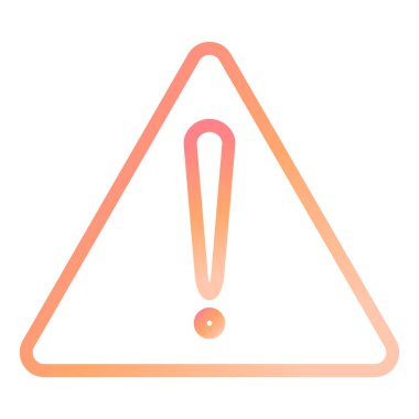 Uyarı. Web simgesi basit illüstrasyon 