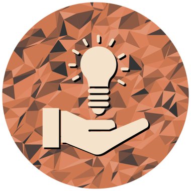 Bir ampulün vektör illüstrasyonu