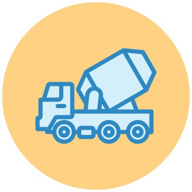 Kamyon. Web simgesi basit illüstrasyon