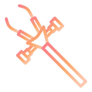 Lab Clamp modern simge vektör illüstrasyonu 