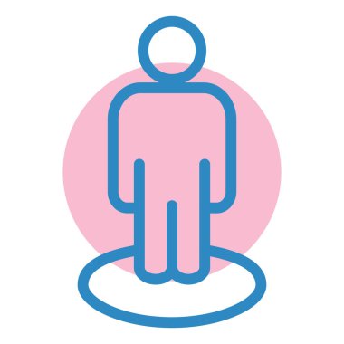 Adamım. Web simgesi basit illüstrasyon