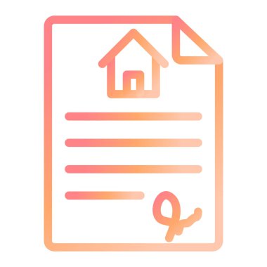 Mülk kaydı. Web simgesi basit illüstrasyon