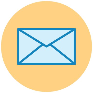 Mektup. Web simgesi basit illüstrasyon