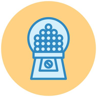 Şeker makinesinin vektör illüstrasyonu