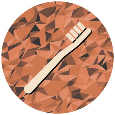 Diş fırçası. Web simgesi basit tasarım